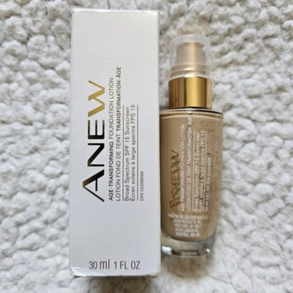 Avon Anew Age-Transforming Liquid Foundation LOTION NUDE 006 1 fl oz In Box
